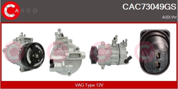Casco CAC73049GS - Compressor, air conditioning car-mod.net