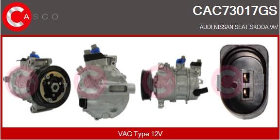Casco CAC73017GS - Compressor, air conditioning car-mod.net