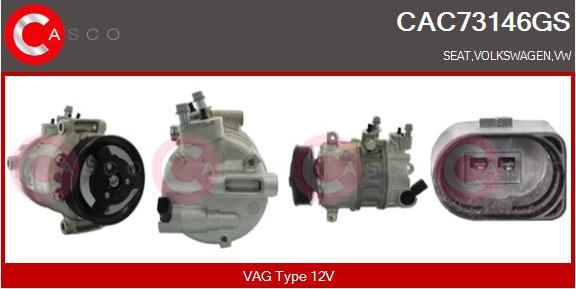 Casco CAC73146GS - Compressor, air conditioning car-mod.net