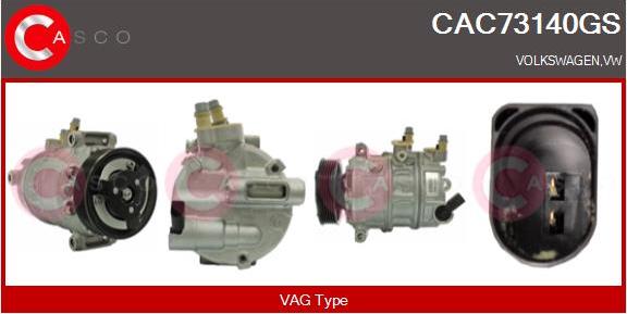 Casco CAC73140GS - Compressor, air conditioning car-mod.net