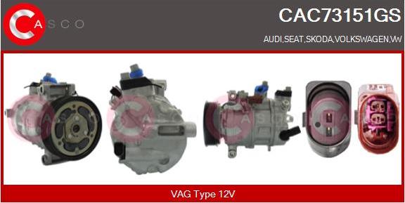 Casco CAC73151GS - Compressor, air conditioning car-mod.net