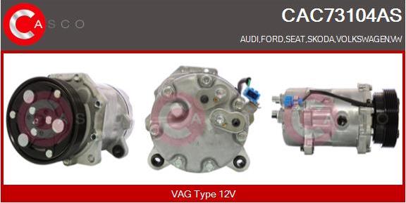 Casco CAC73104AS - Compressor, air conditioning car-mod.net