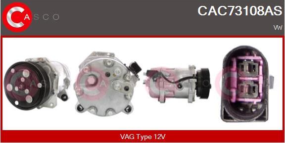 Casco CAC73108AS - Compressor, air conditioning car-mod.net