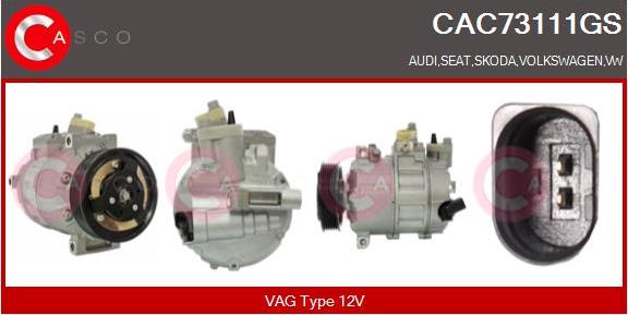 Casco CAC73111GS - Compressor, air conditioning car-mod.net