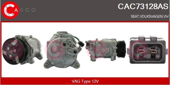 Casco CAC73128AS - Compressor, air conditioning car-mod.net