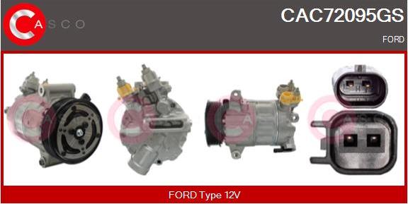 Casco CAC72095GS - Compressor, air conditioning car-mod.net