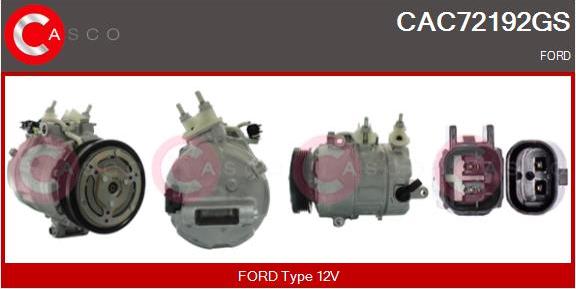 Casco CAC72192GS - Compressor, air conditioning car-mod.net