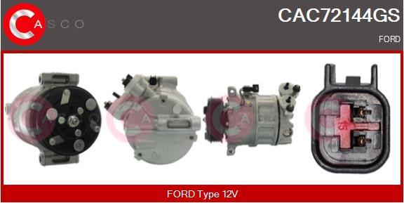 Casco CAC72144GS - Compressor, air conditioning car-mod.net
