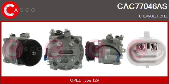 Casco CAC77046AS - Compressor, air conditioning car-mod.net