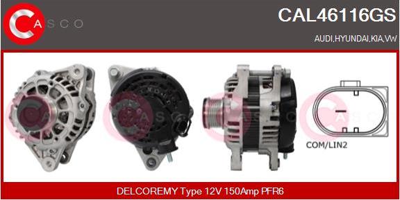 Casco CAL46116GS - Alternator car-mod.net