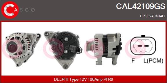 Casco CAL42109GS - Alternator car-mod.net