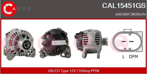 Casco CAL15451GS - Alternator car-mod.net