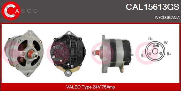 Casco CAL15613GS - Alternator car-mod.net