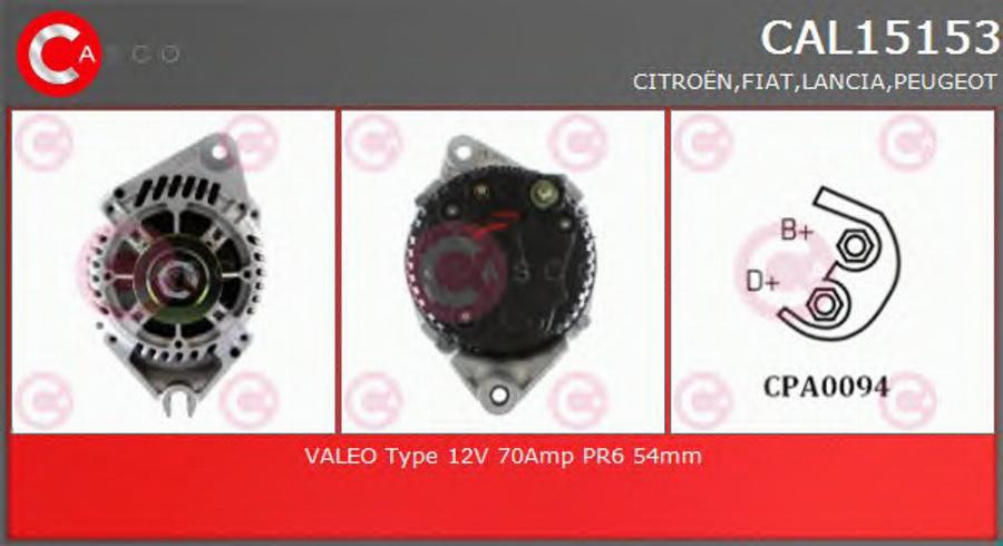 Casco CAL15153 - Alternator car-mod.net