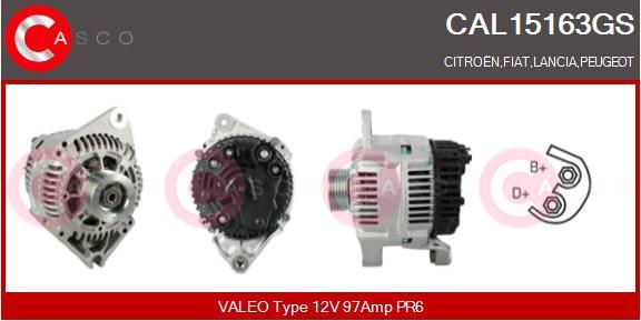 Casco CAL15163GS - Alternator car-mod.net