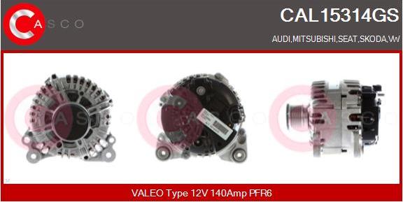 Casco CAL15314GS - Alternator car-mod.net