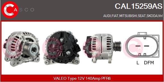 Casco CAL15259AS - Alternator car-mod.net