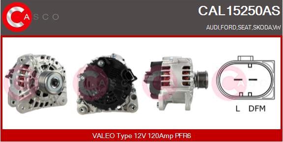 Casco CAL15250AS - Alternator car-mod.net