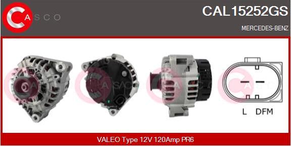 Casco CAL15252GS - Alternator car-mod.net