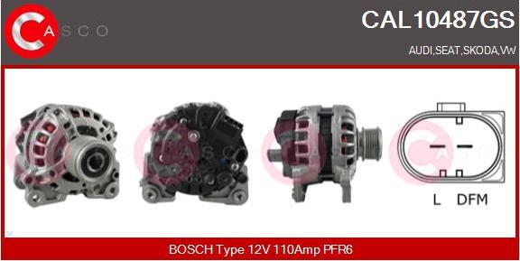 Casco CAL10487GS - Alternator car-mod.net
