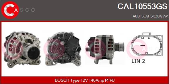 Casco CAL10553GS - Alternator car-mod.net