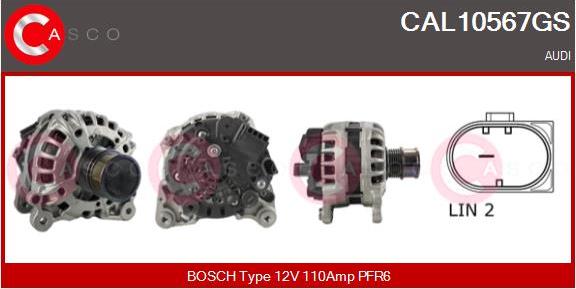 Casco CAL10567GS - Alternator car-mod.net