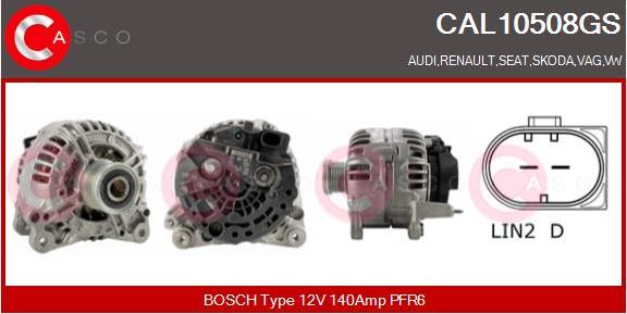 Casco CAL10508GS - Alternator car-mod.net