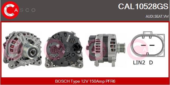 Casco CAL10528GS - Alternator car-mod.net