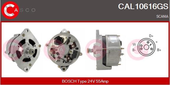 Casco CAL10616GS - Alternator car-mod.net