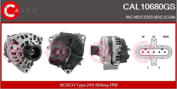 Casco CAL10680GS - Alternator car-mod.net