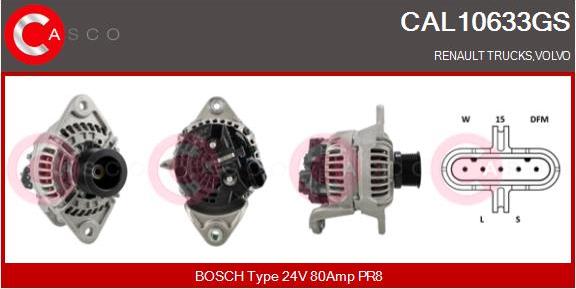 Casco CAL10633GS - Alternator car-mod.net
