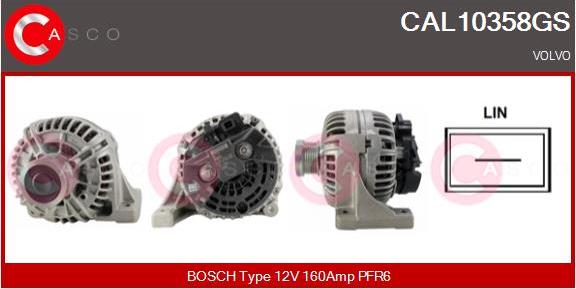 Casco CAL10358GS - Alternator car-mod.net