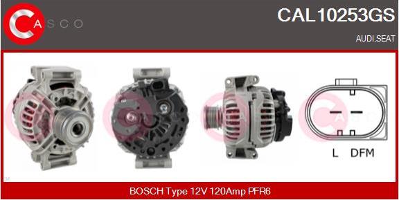 Casco CAL10253GS - Alternator car-mod.net