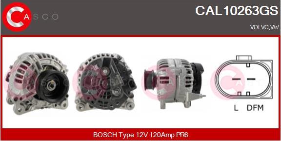 Casco CAL10263GS - Alternator car-mod.net