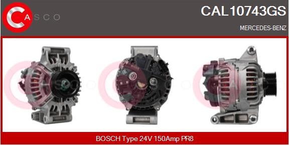 Casco CAL10743GS - Alternator car-mod.net