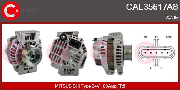 Casco CAL35617AS - Alternator car-mod.net