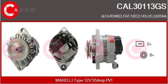 Casco CAL30113GS - Alternator car-mod.net