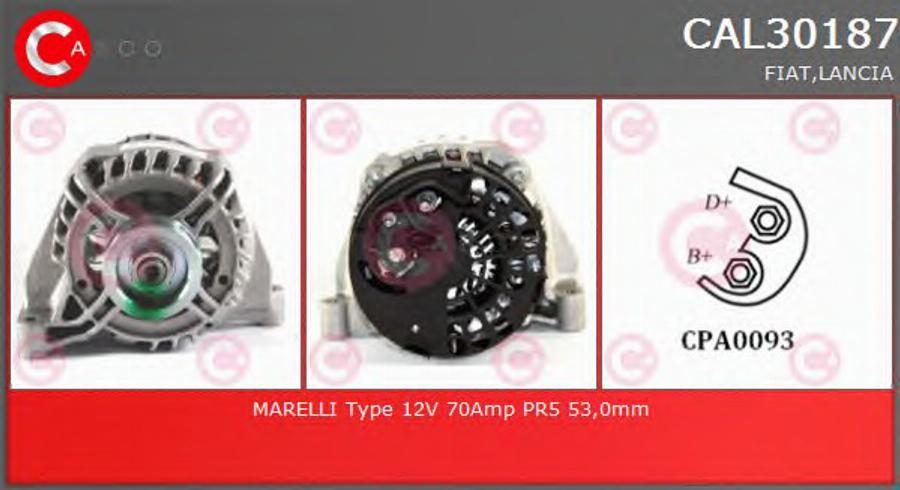 Casco CAL30187 - Alternator car-mod.net