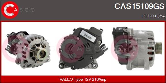Casco CAS15109GS - Alternator, starter car-mod.net