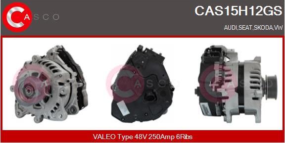 Casco CAS15H12GS - Alternator, starter car-mod.net