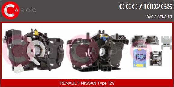 Casco CCC71002GS - Clockspring, airbag car-mod.net