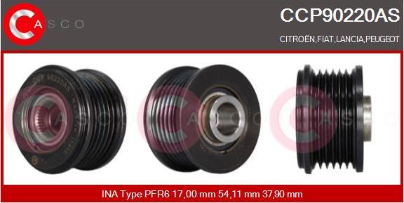 Casco CCP90220AS - Pulley, alternator, freewheel clutch car-mod.net