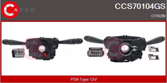 Casco CCS70104GS - Steering Column Switch car-mod.net