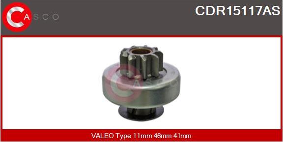 Casco CDR15117AS - Bendix, starter pinion car-mod.net