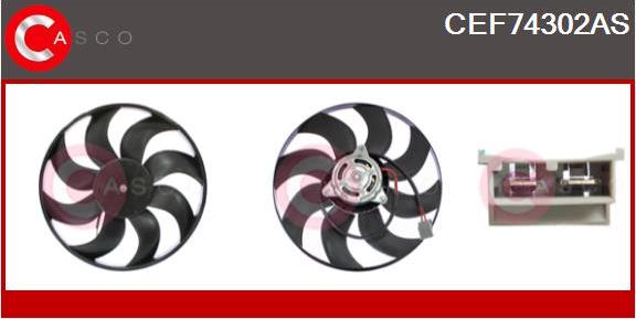 Casco CEF74302AS - Fan, radiator car-mod.net