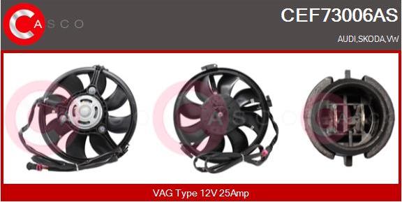 Casco CEF73006AS - Electric Motor, radiator fan car-mod.net