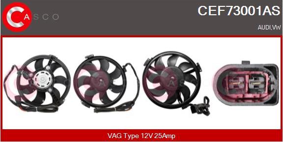 Casco CEF73001AS - Electric Motor, radiator fan car-mod.net
