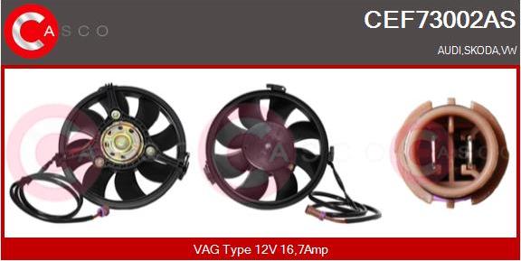 Casco CEF73002AS - Electric Motor, radiator fan car-mod.net