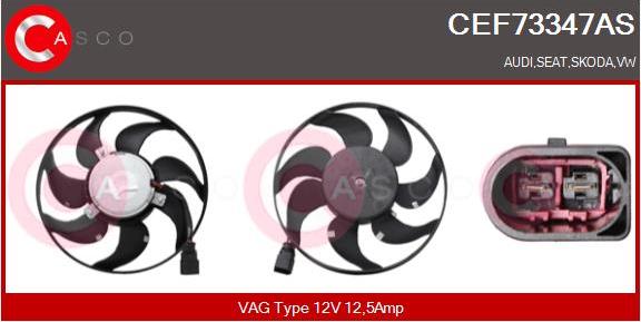 Casco CEF73347AS - Fan, radiator car-mod.net