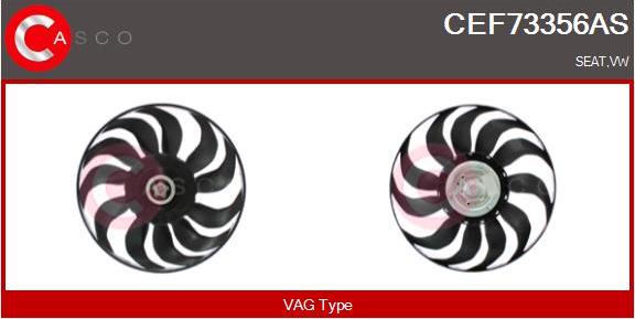 Casco CEF73356AS - Fan, radiator car-mod.net